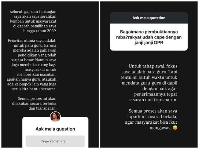 Postingan Nafa (Instagram)